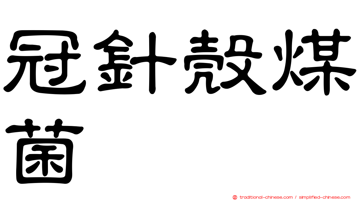 冠針殼煤菌