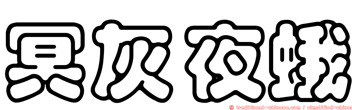 冥灰夜蛾