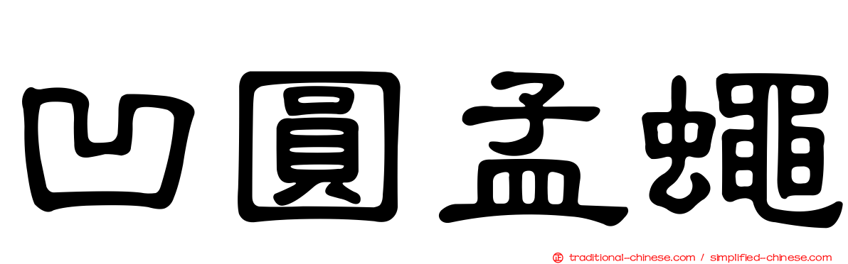 凹圓孟蠅
