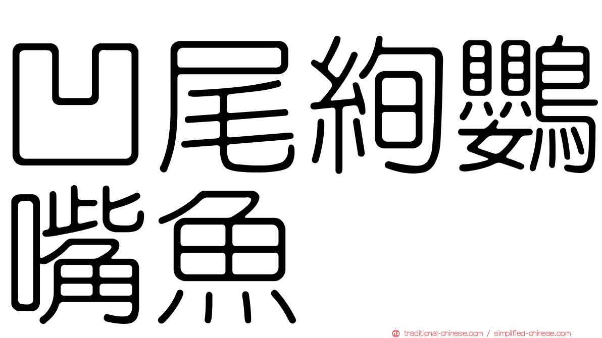 凹尾絢鸚嘴魚