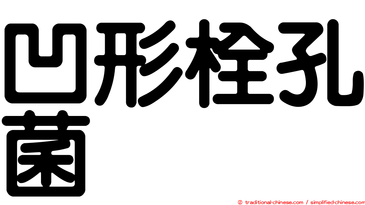 凹形栓孔菌