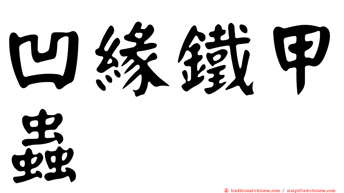 凹緣鐵甲蟲