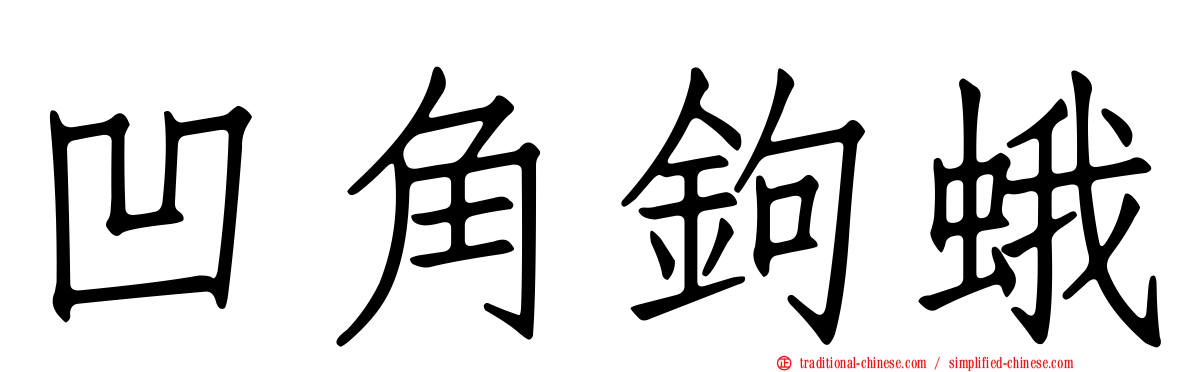 凹角鉤蛾