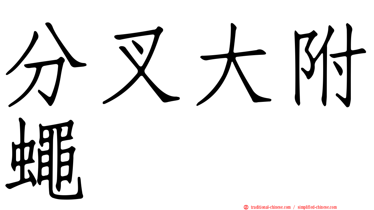 分叉大附蠅