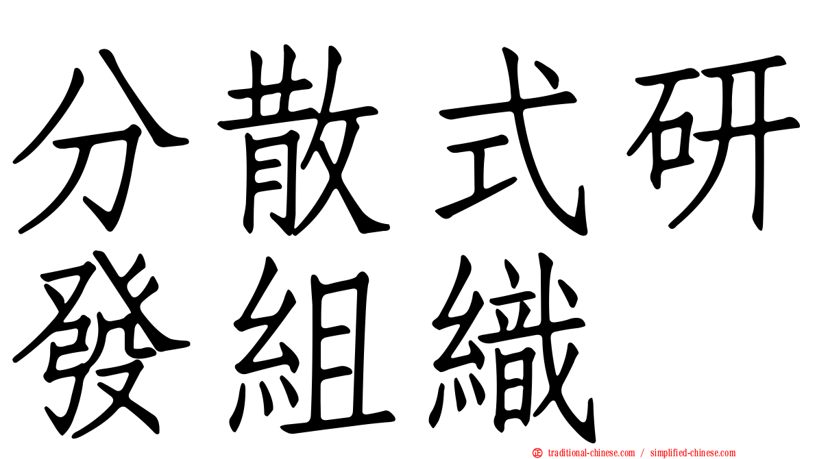 分散式研發組織