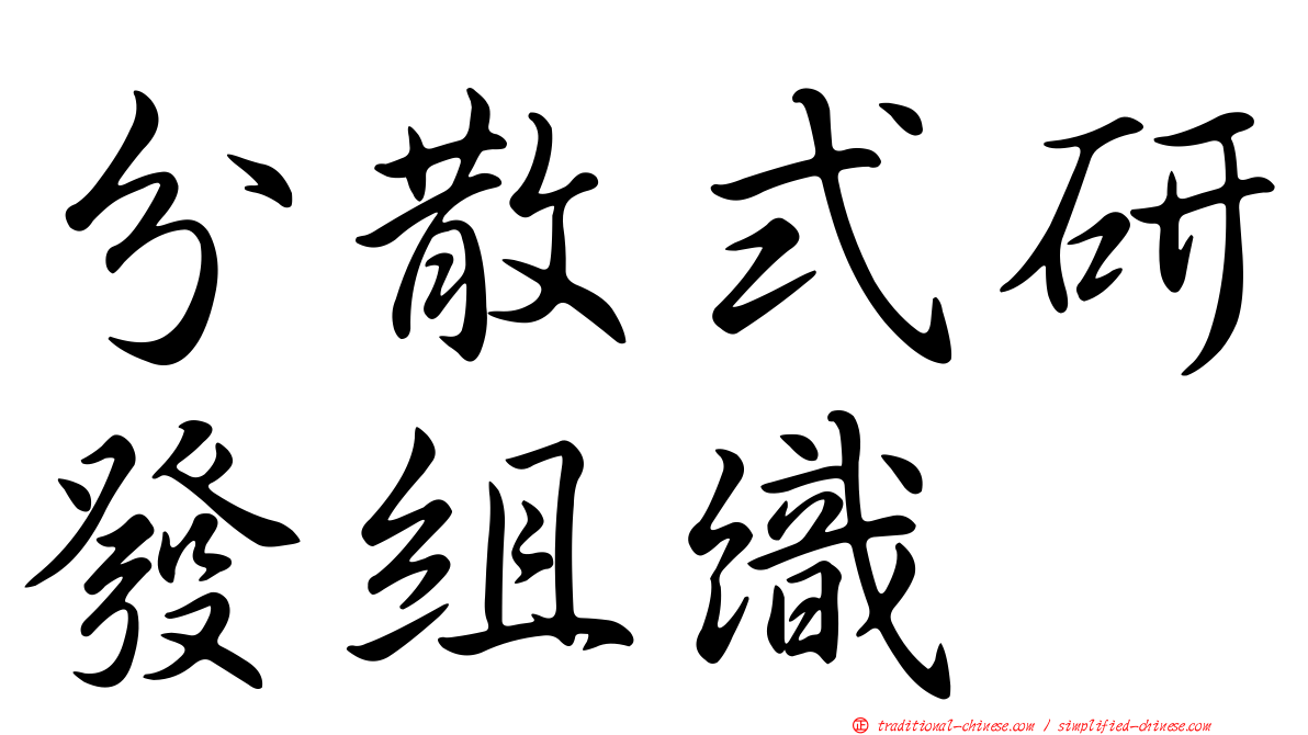 分散式研發組織