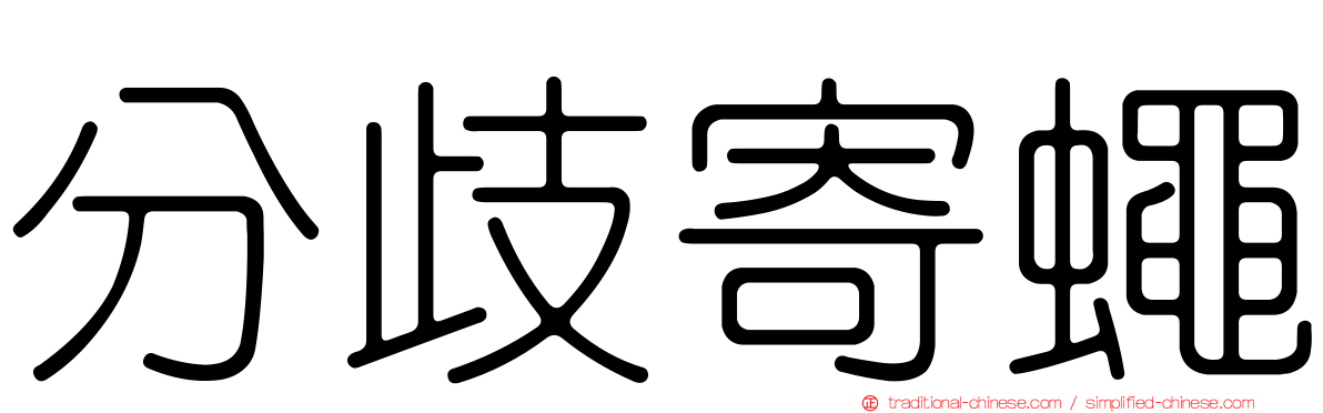 分歧寄蠅