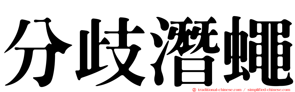分歧潛蠅