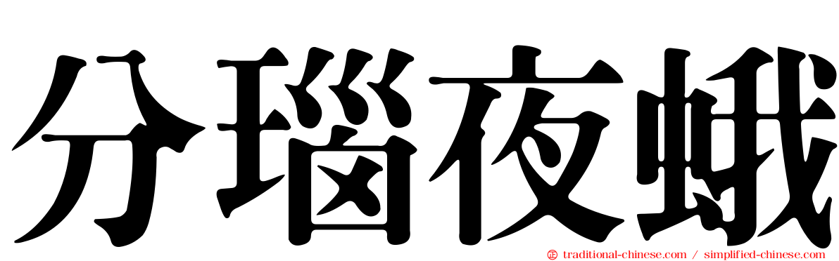 分瑙夜蛾