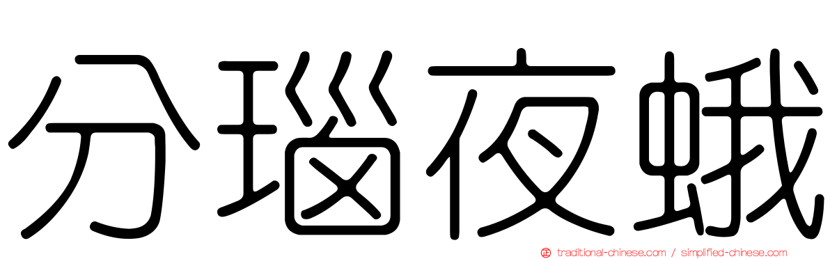 分瑙夜蛾