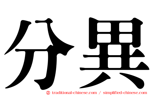 分異