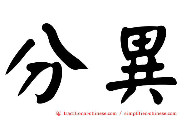 分異