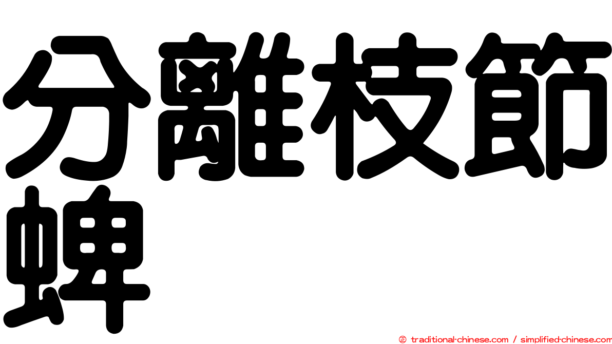 分離枝節蜱
