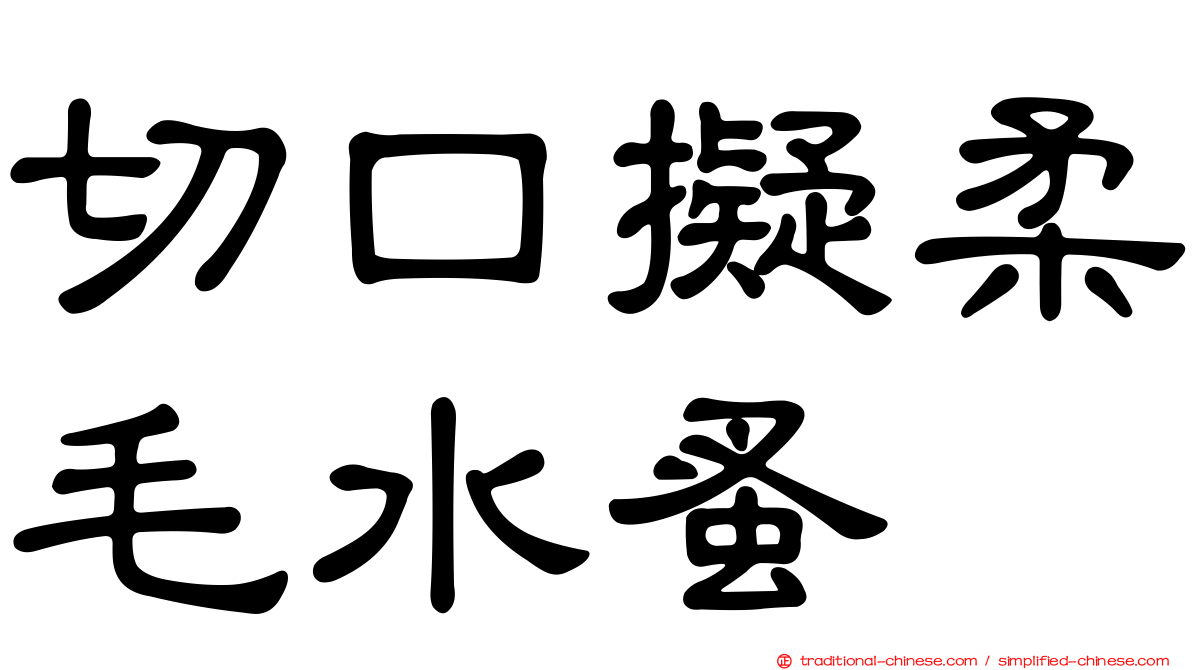 切口擬柔毛水蚤