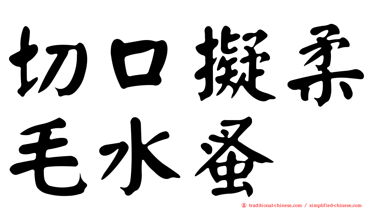 切口擬柔毛水蚤