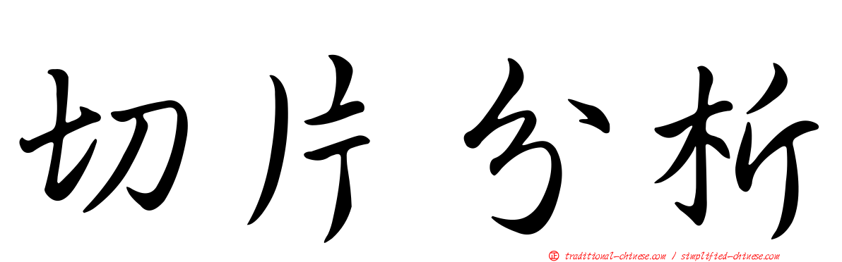 切片分析
