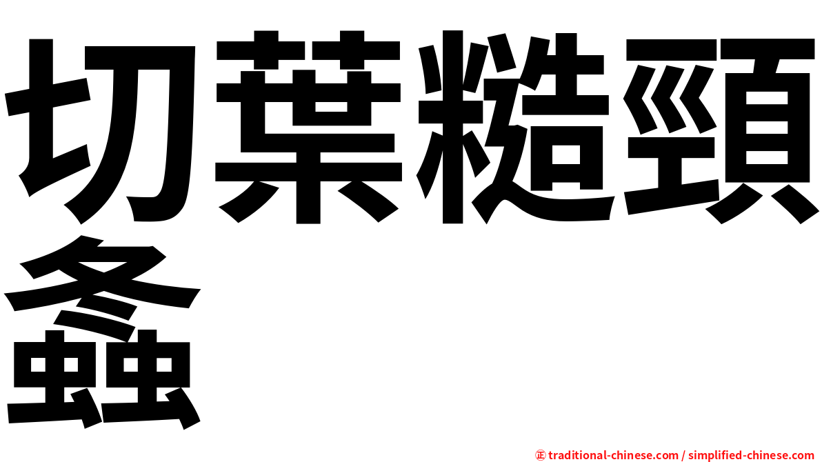 切葉糙頸螽