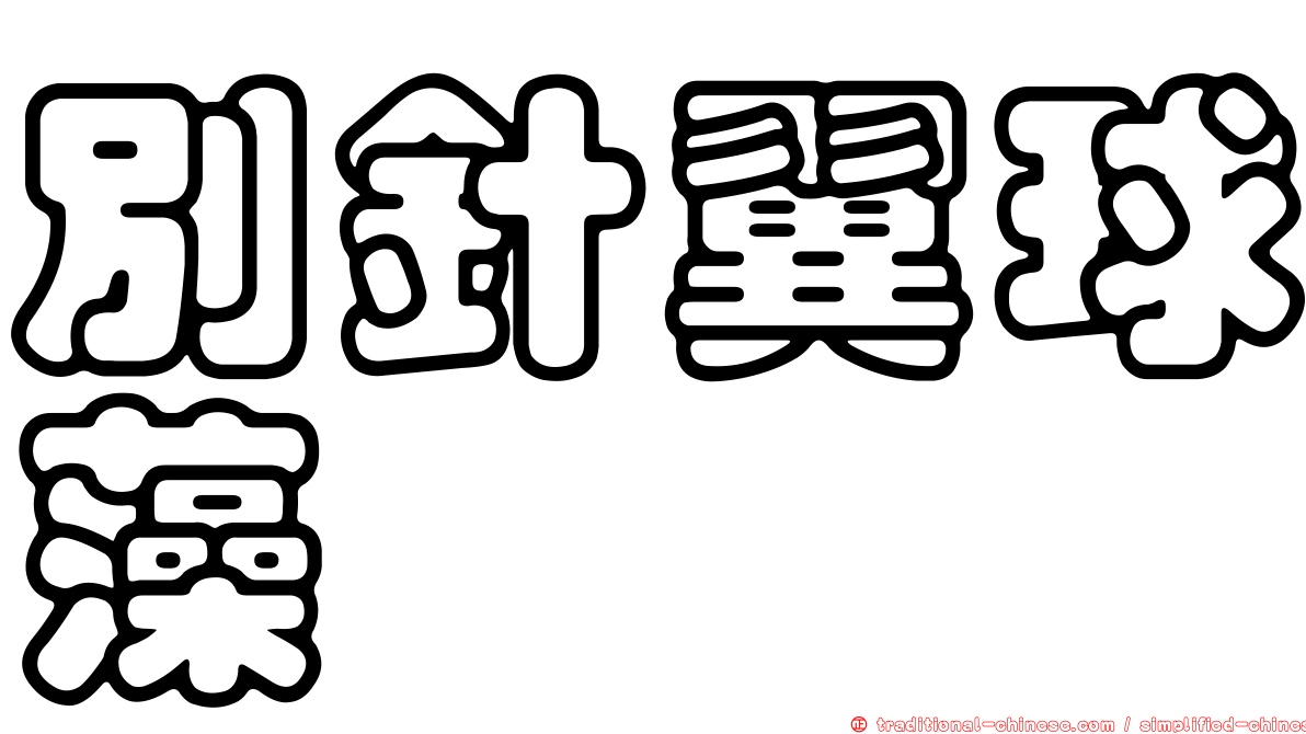 別針翼球藻