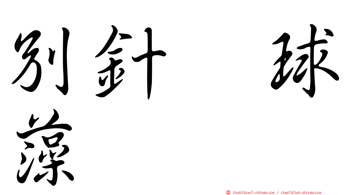 別針翼球藻
