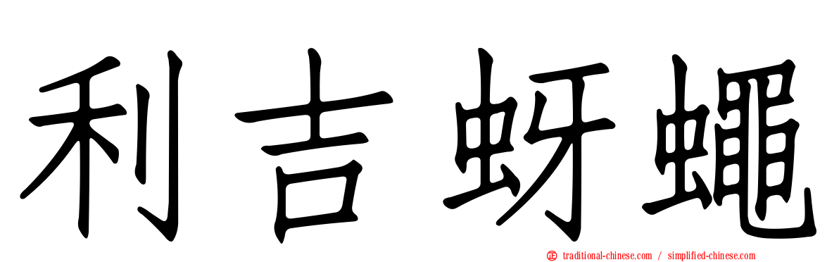 利吉蚜蠅