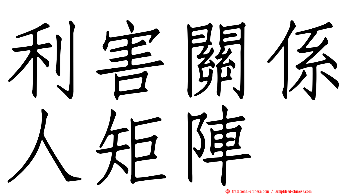 利害關係人矩陣