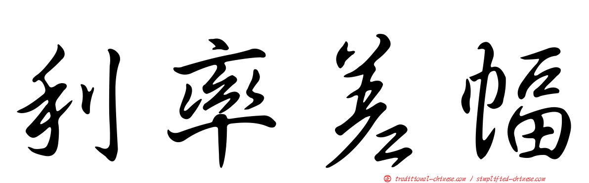 利率差幅