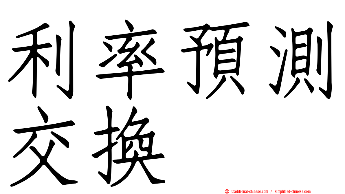 利率預測交換