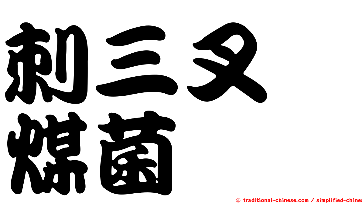 刺三叉孢煤菌