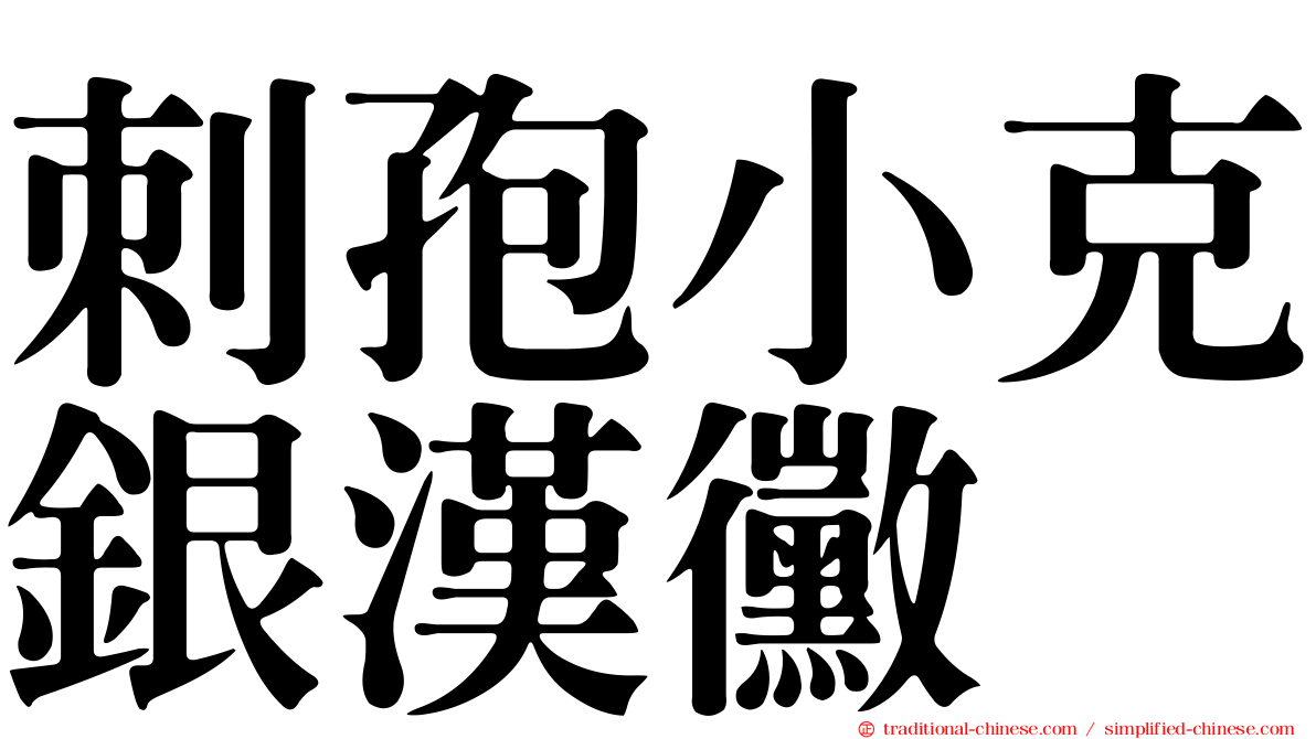 刺孢小克銀漢黴
