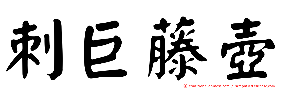 刺巨藤壺