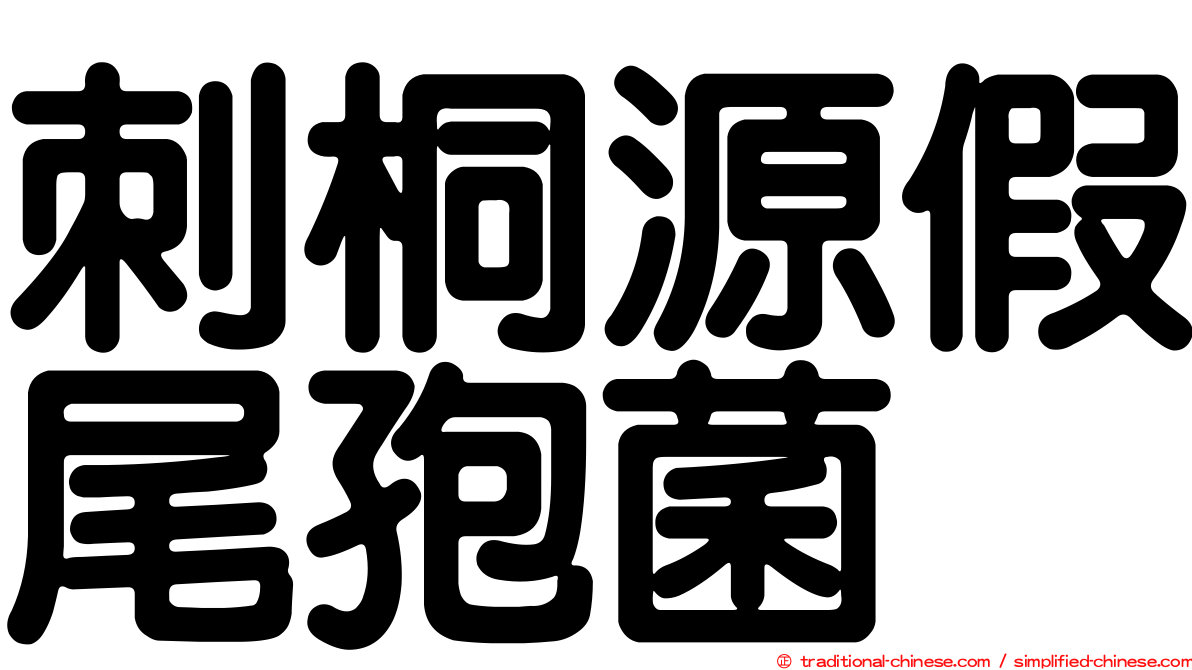 刺桐源假尾孢菌