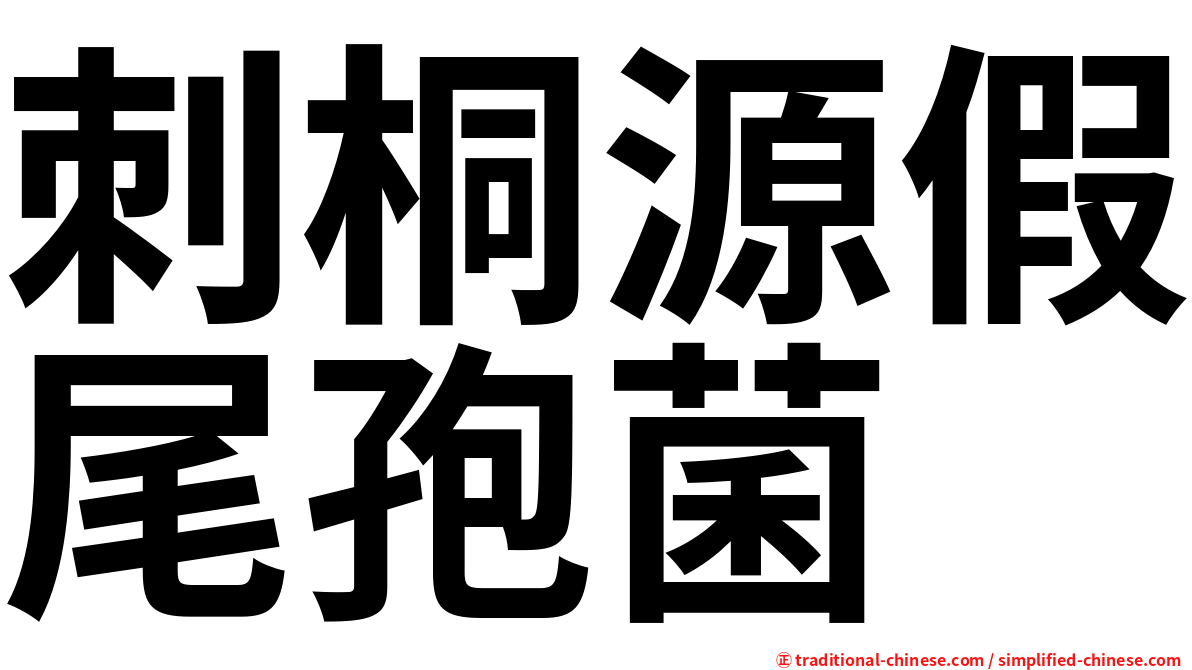 刺桐源假尾孢菌