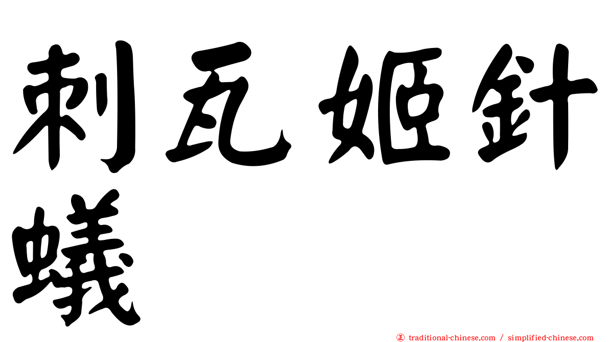刺瓦姬針蟻