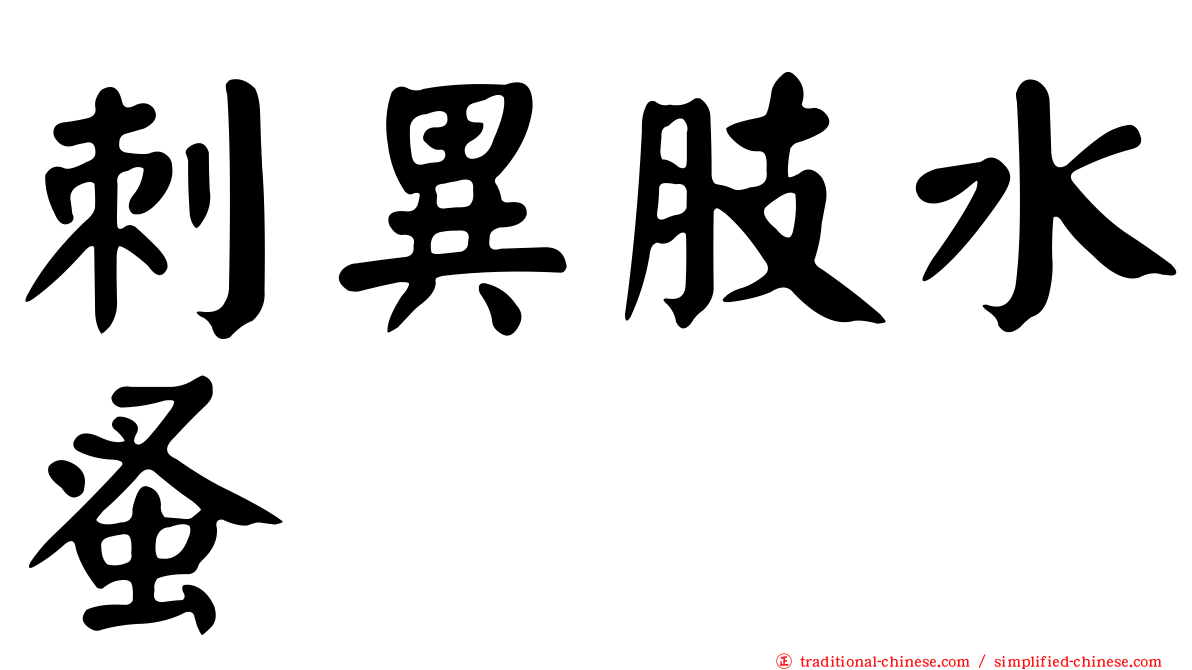 刺異肢水蚤