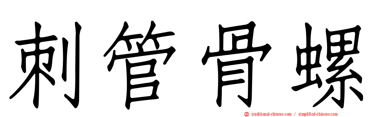 刺管骨螺
