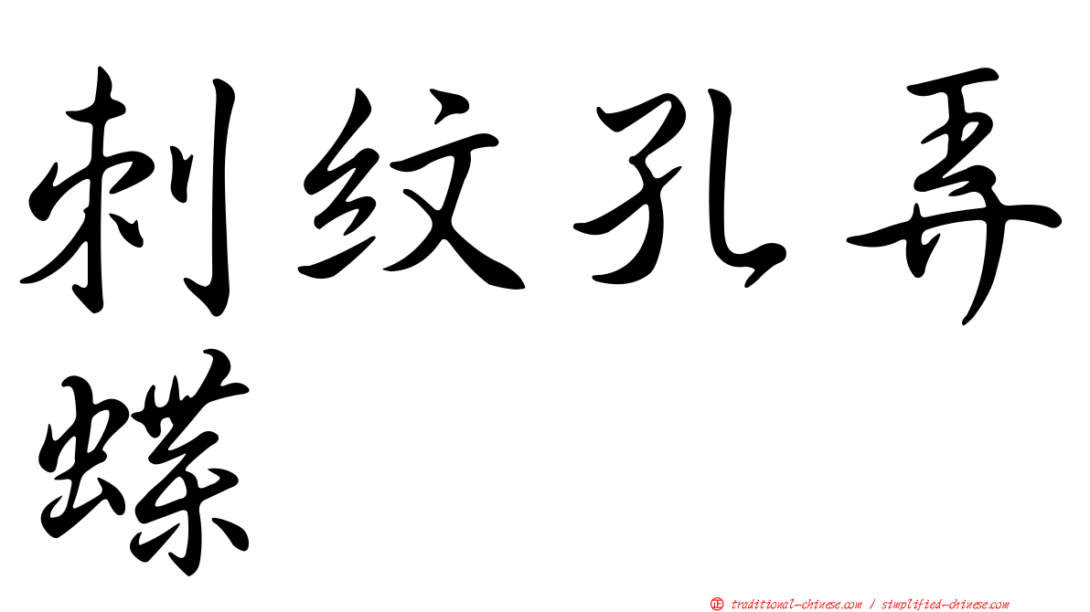 刺紋孔弄蝶
