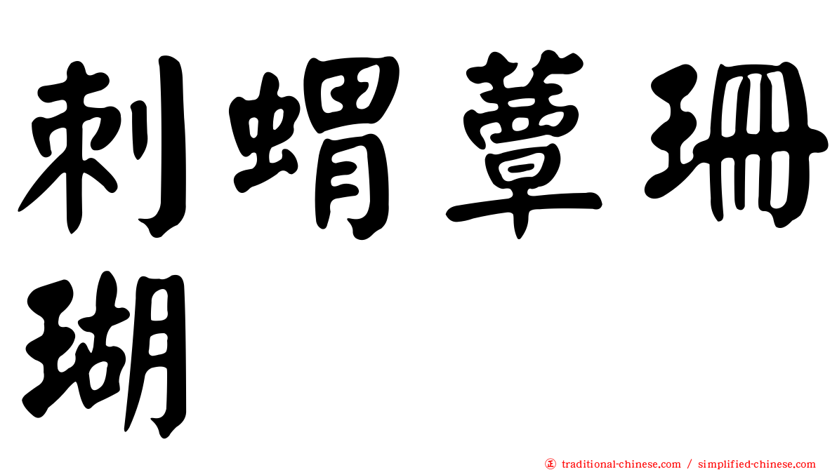 刺蝟蕈珊瑚