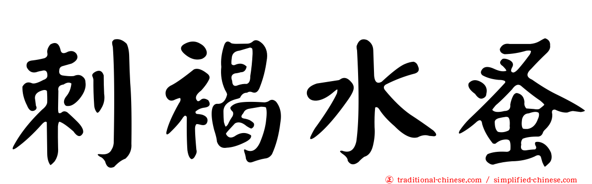 刺褐水蚤