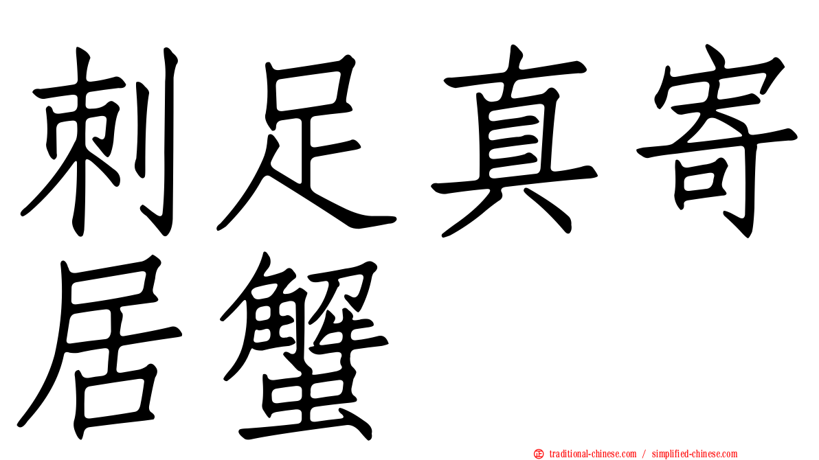 刺足真寄居蟹