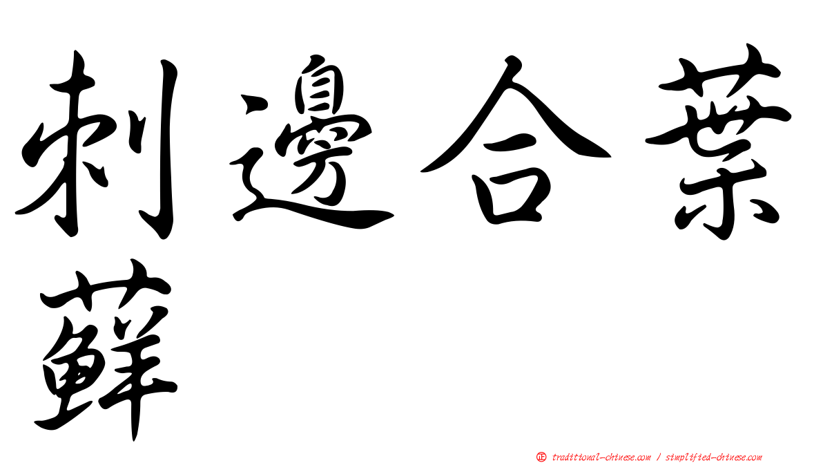 刺邊合葉蘚