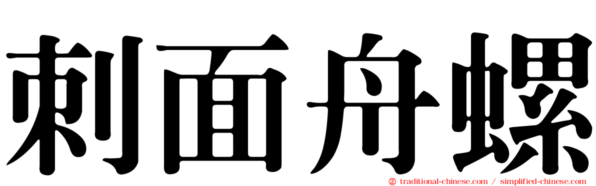 刺面舟螺