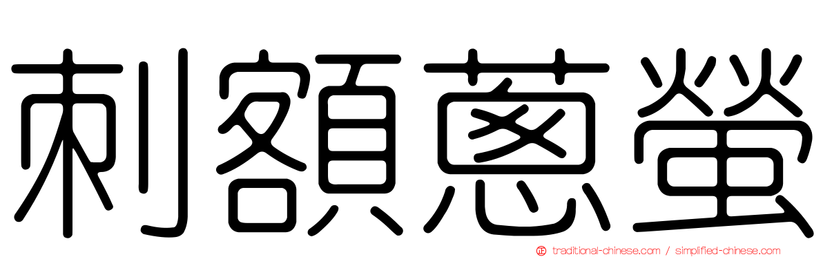 刺額蔥螢