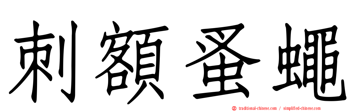 刺額蚤蠅
