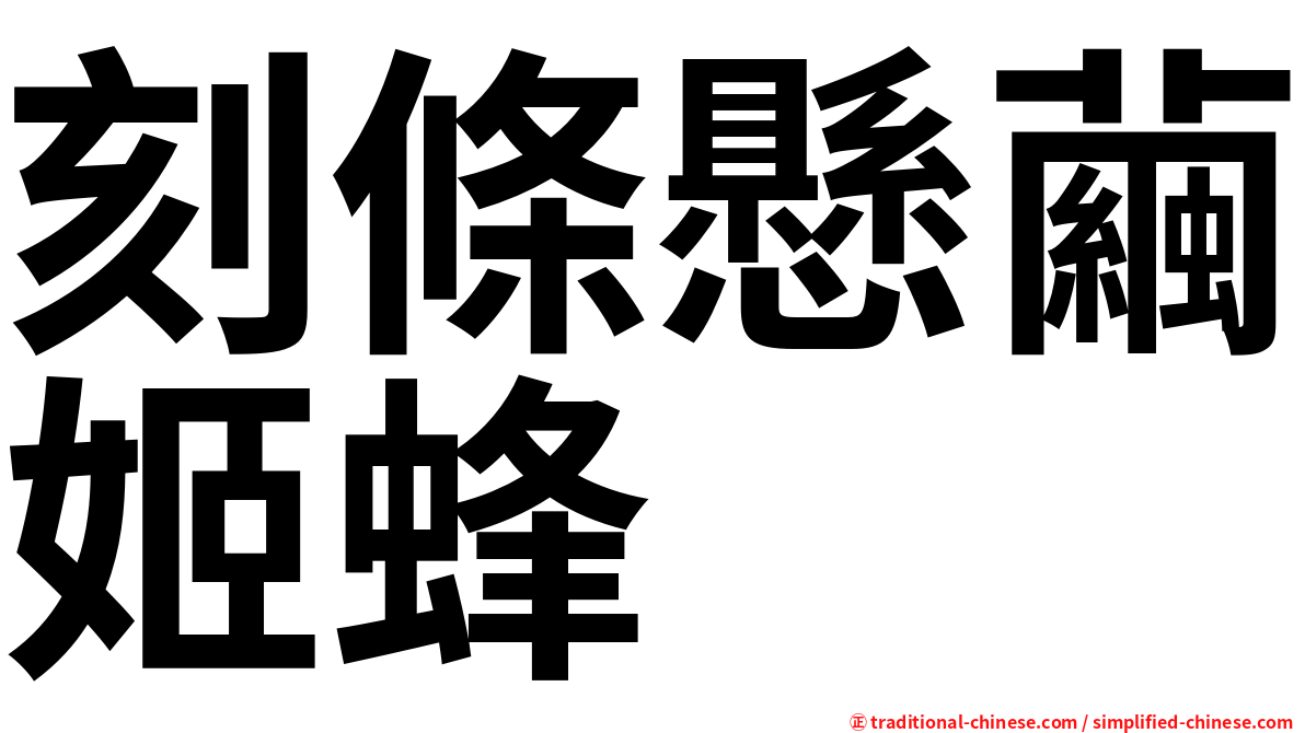 刻條懸繭姬蜂