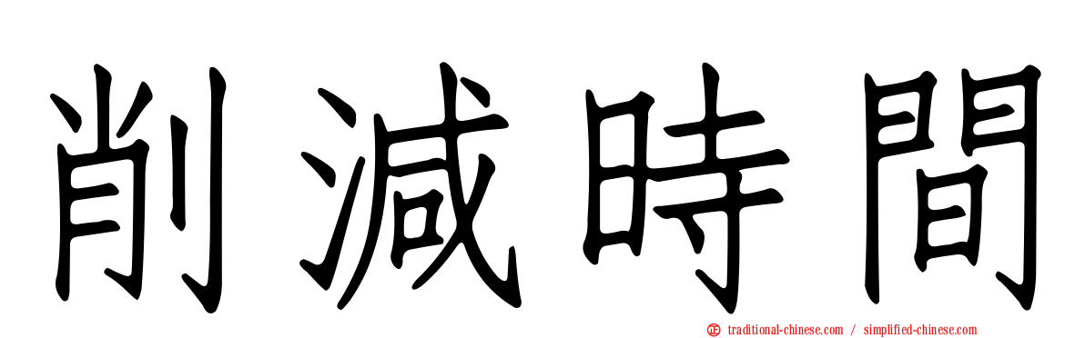 削減時間
