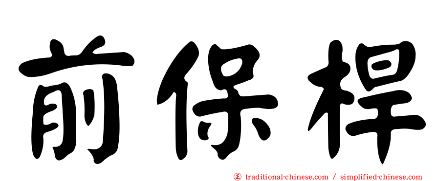 前保桿