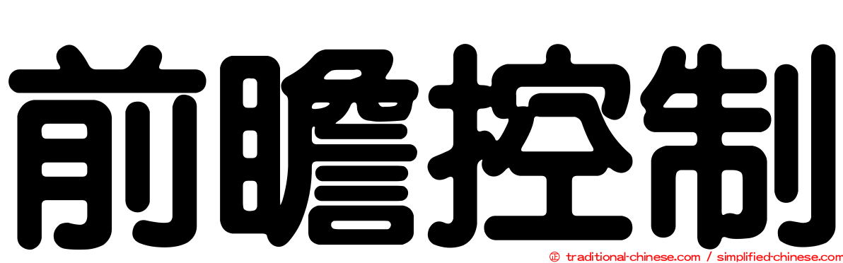 前瞻控制