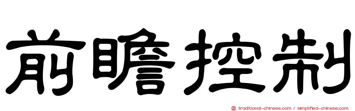 前瞻控制