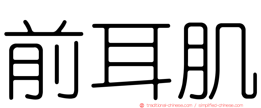 前耳肌