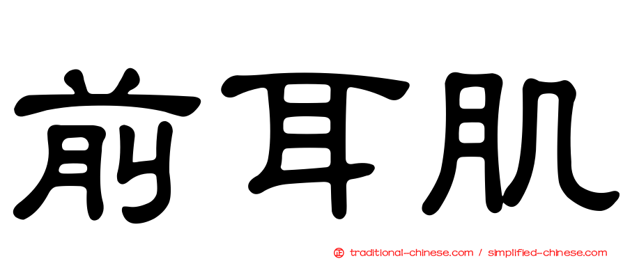 前耳肌